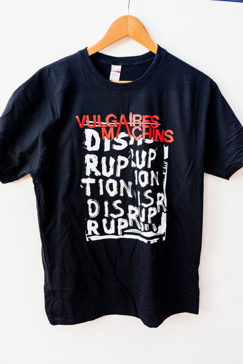 T-Shirt noir "Disruption" - Vulgaires Machins