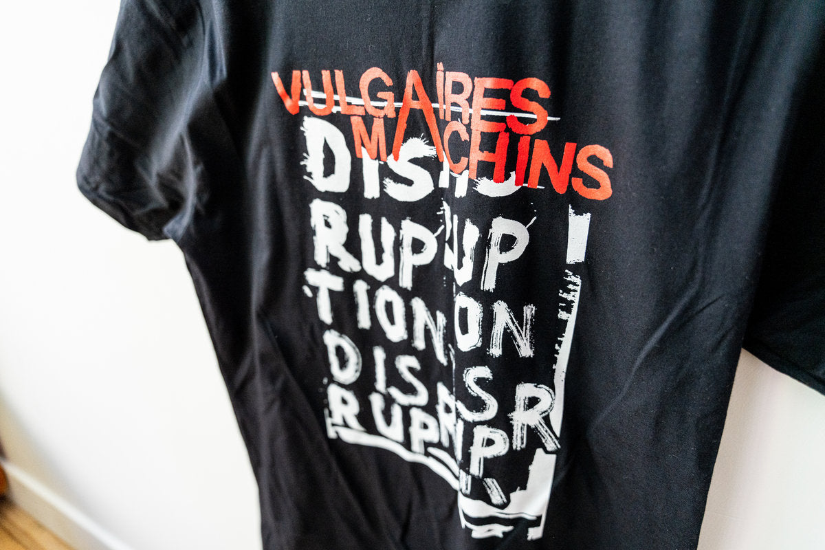 T-Shirt noir "Disruption" - Vulgaires Machins