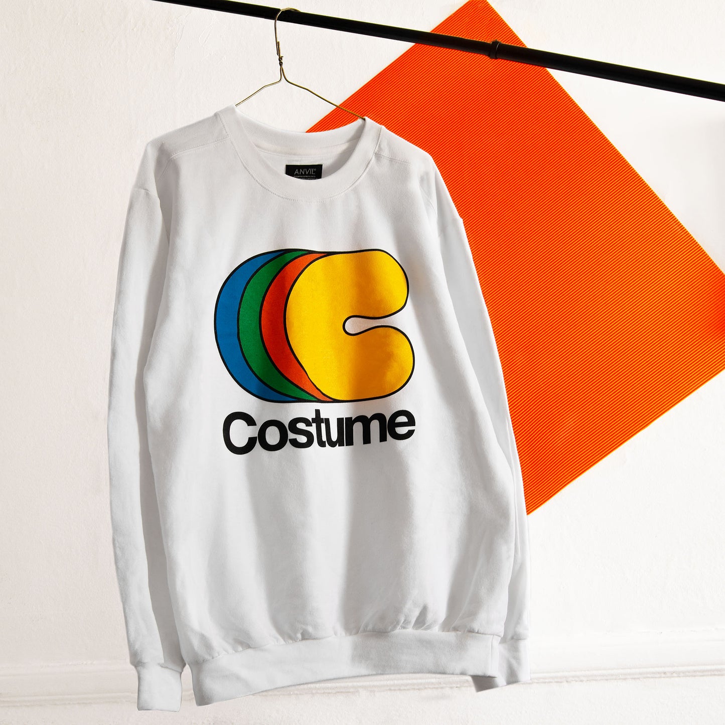 Costume Crewneck (White, Blanc)