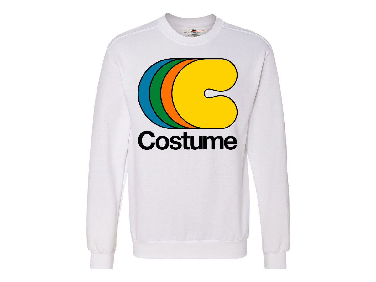 Costume Crewneck (White, Blanc)